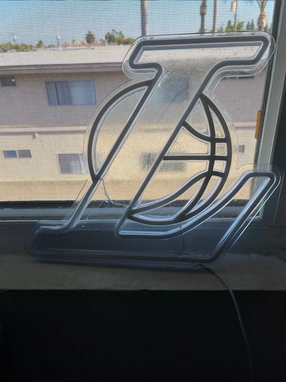Los Angeles Lakers Neon Logo Light